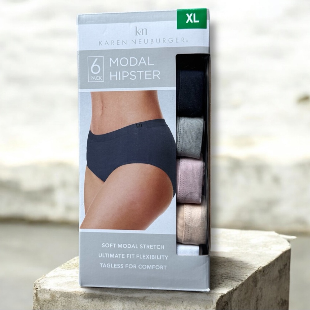 Karen Neuburger 6 Pack Hipster Briefs